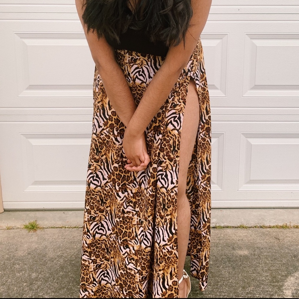 leopard print skirt from boohoo